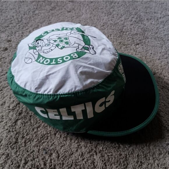Mitchell & Ness Boston Celtics Hat Painters Cap White NBA Retro PRE-OWNED RARE - Picture 4 of 7